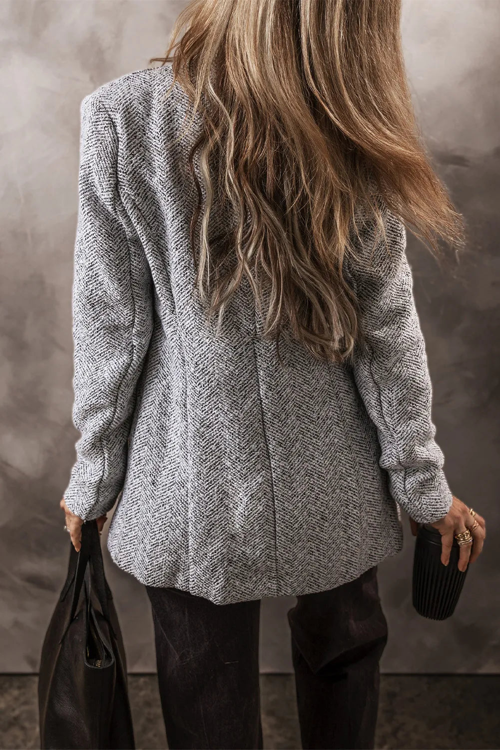 Open Front Long Sleeve Jacket Trandify Deal