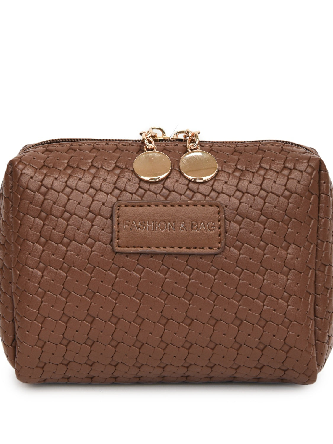 PU Leather Woven Clutch Trandify Deal