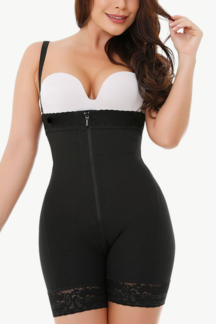 Full Size Zip-Up Under-Bust Shaping Bodysuit for Women – TrandifyDeal
