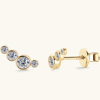 Moissanite 925 Sterling Silver Stud Earrings Trandify Deal