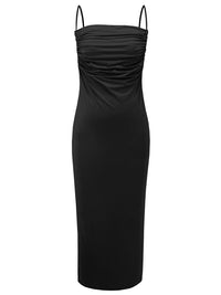 Backless Cowl Neck Sleeveless Cami Dress Trandify deal