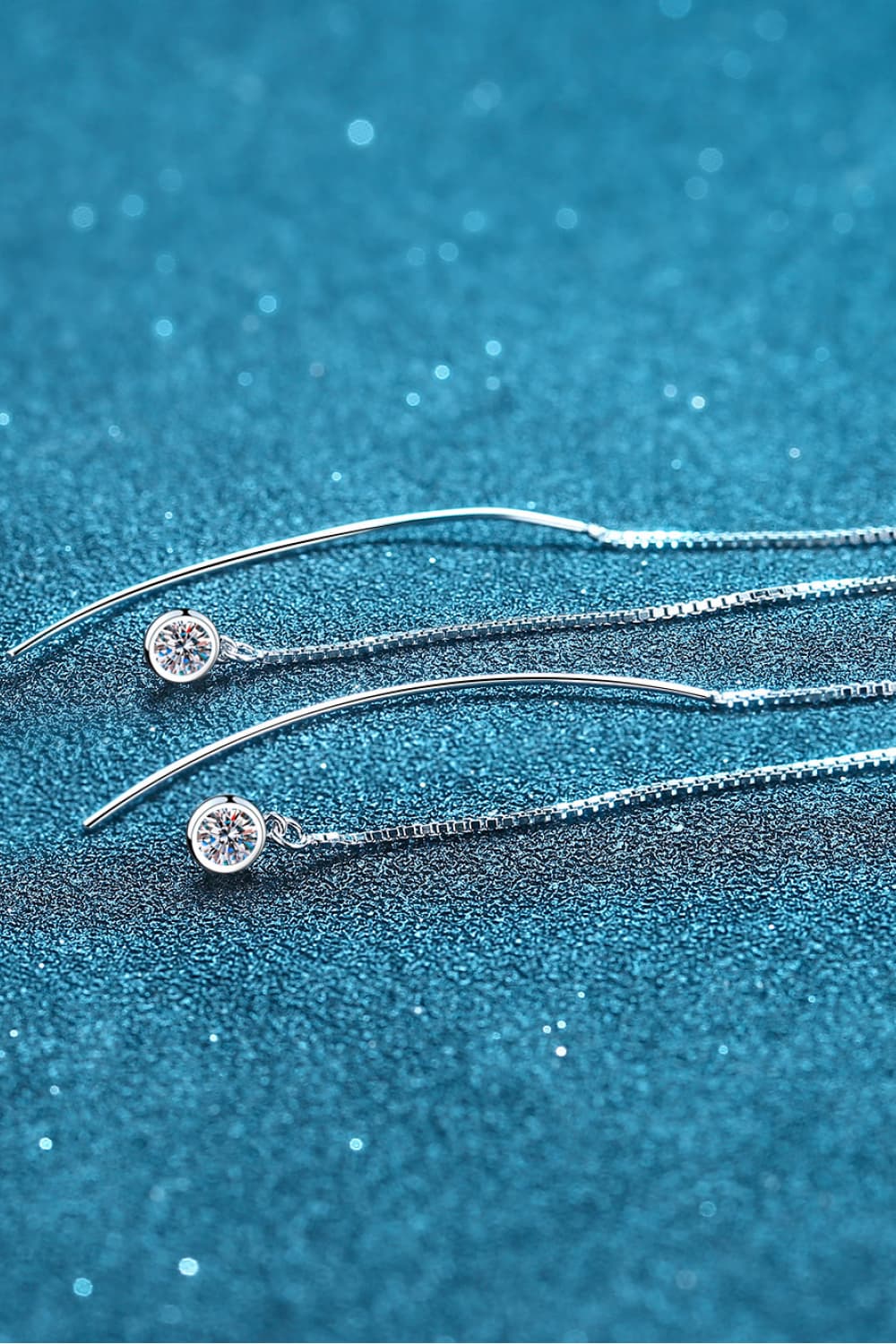 Moissanite 925 Sterling Silver Threader Earrings Trandify Deal