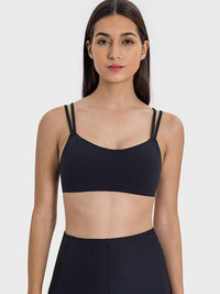 Millennia Scoop Neck Double Strap Active Cami Trandify deal