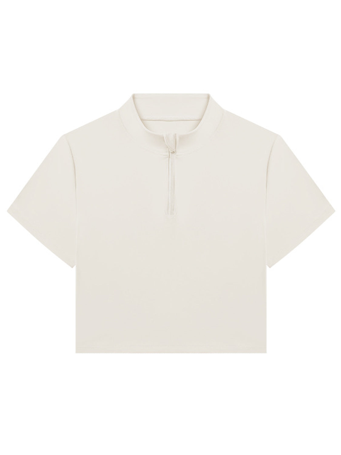 Millennia Quarter Zip Short Sleeve Active T-Shirt Trandify deal