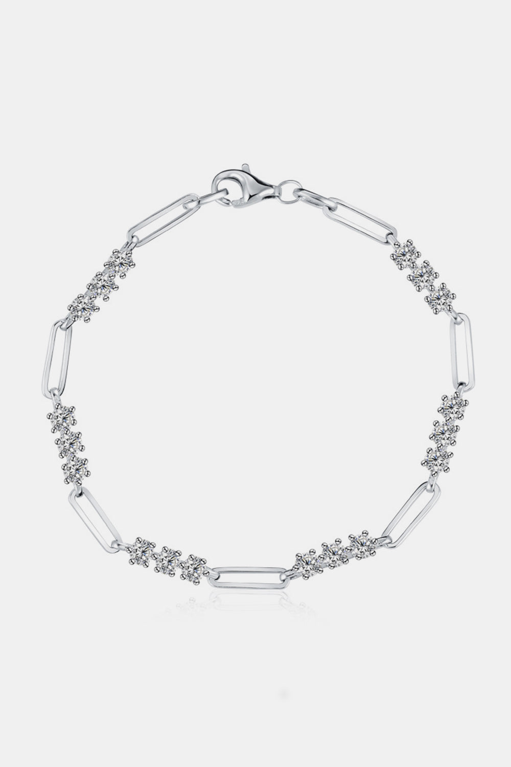 1.8 Carat Moissanite 925 Sterling Silver Bracelet Trandify Deal