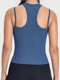 Millennia Cutout Round Neck Racerback Active Tank Trandify deal
