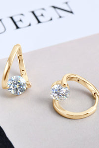 2 Carat Moissanite 925 Sterling Silver Heart Earrings Trandify deal