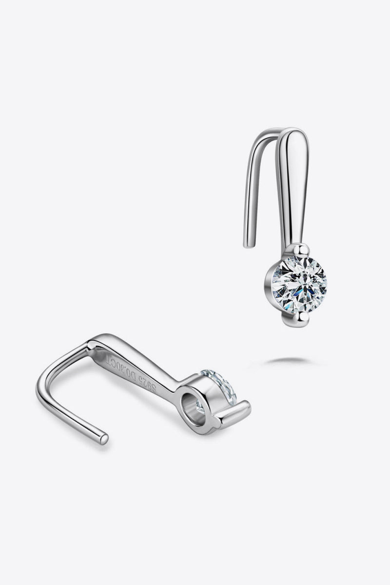 Moissanite 925 Sterling Silver Earrings Trandify Deal
