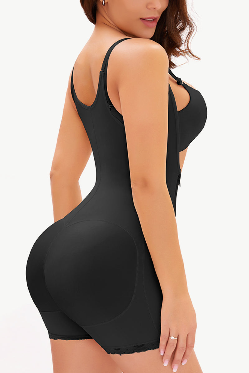 Women’s Waist Trainer Bodysuit with Side Zipper – Slimming Shapewear – Trandifydeal