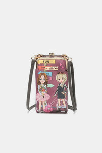 Nicole Lee USA Printed Crossbody Wallet Trandify Deal
