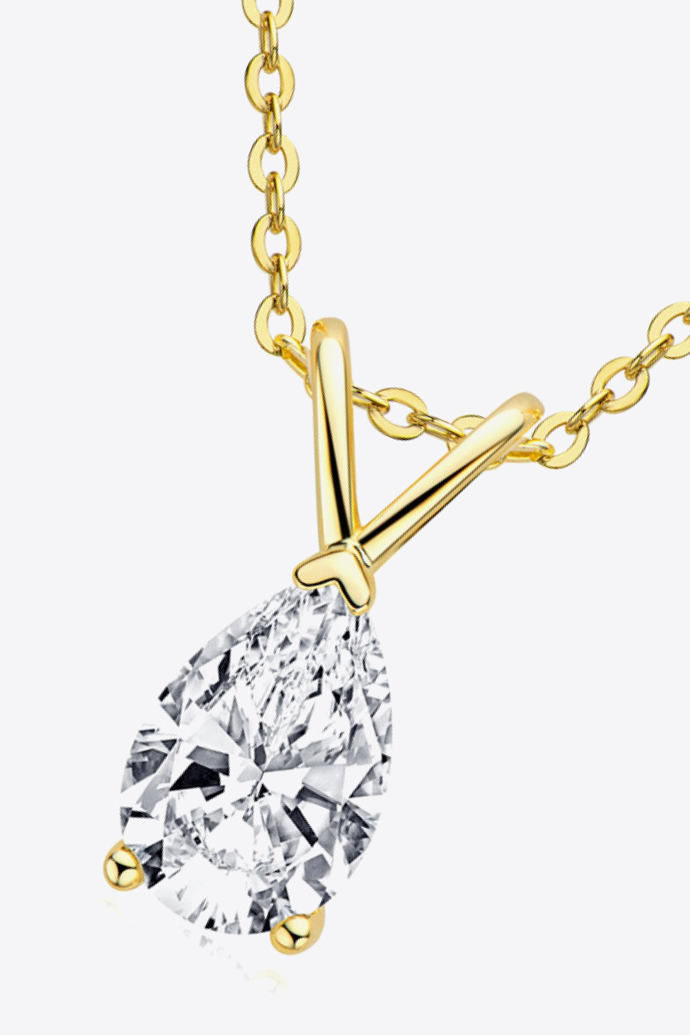 1.5 Carat Moissanite Pendant 925 Sterling Silver Necklace Trandify Deal