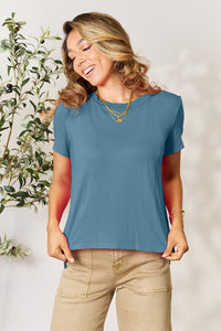 Basic Bae Full Size Round Neck Short Sleeve T-Shirt Trandify deal