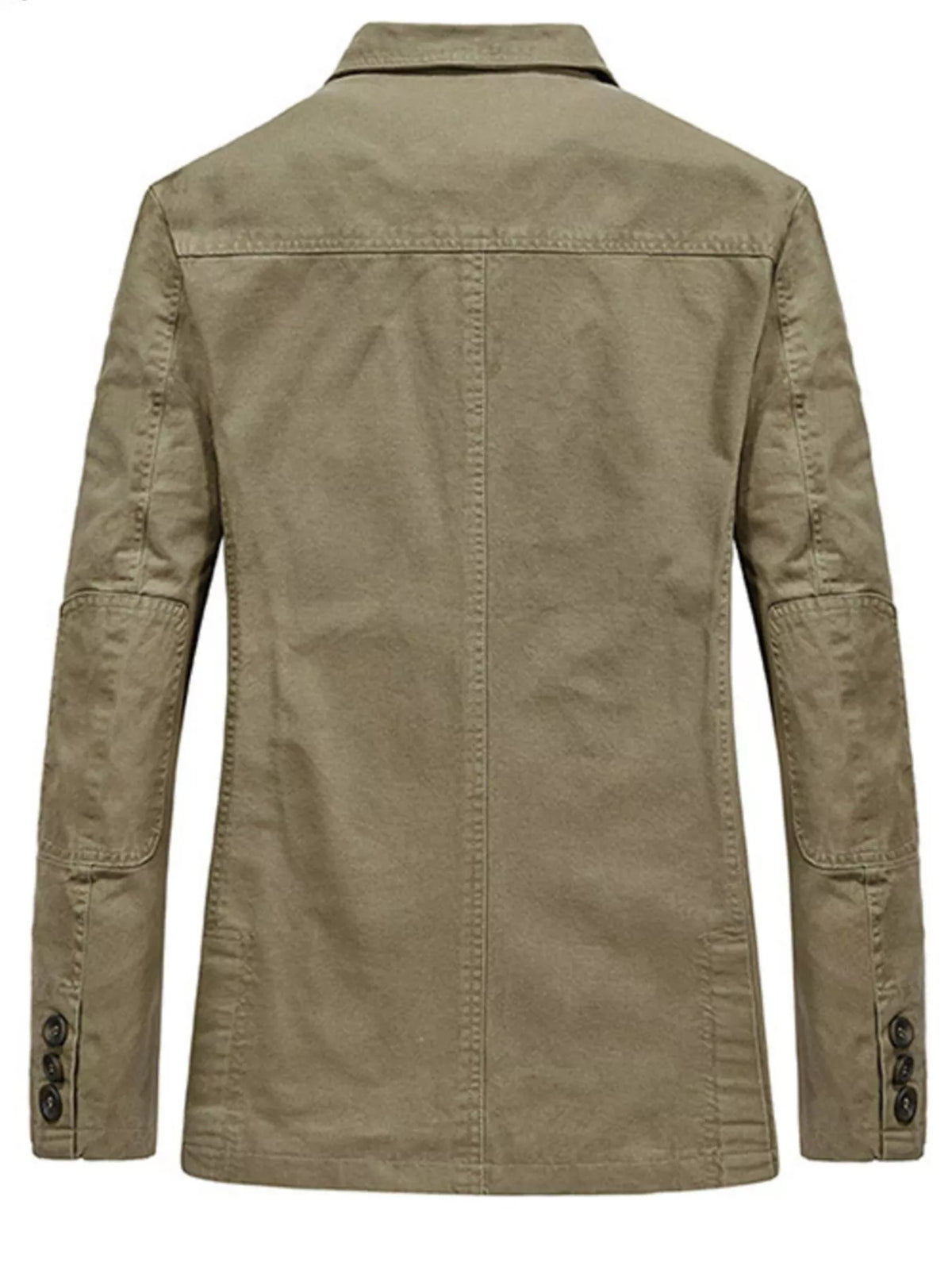 Plus Size Cotton Blazer for Men | Classic Fit Lapel Collar