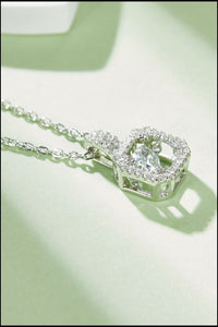 Adored Moissanite 925 Sterling Silver Necklace Trandify Deal