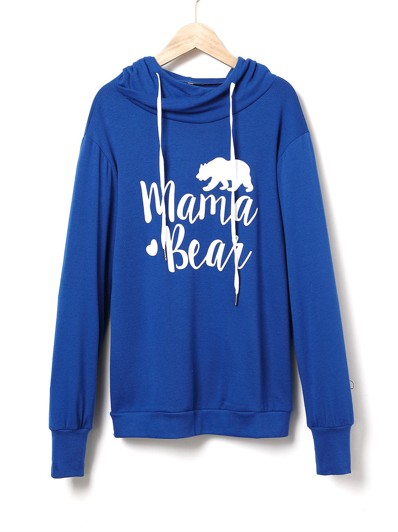 Drawstring Letter Graphic Long Sleeve Hoodie Trandify Deal