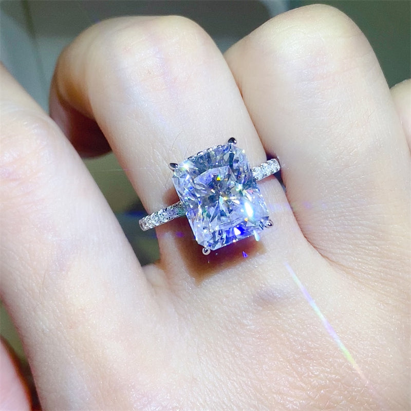 5 Carat Moissanite Zircon 925 Sterling Silver Ring Trandify Deal