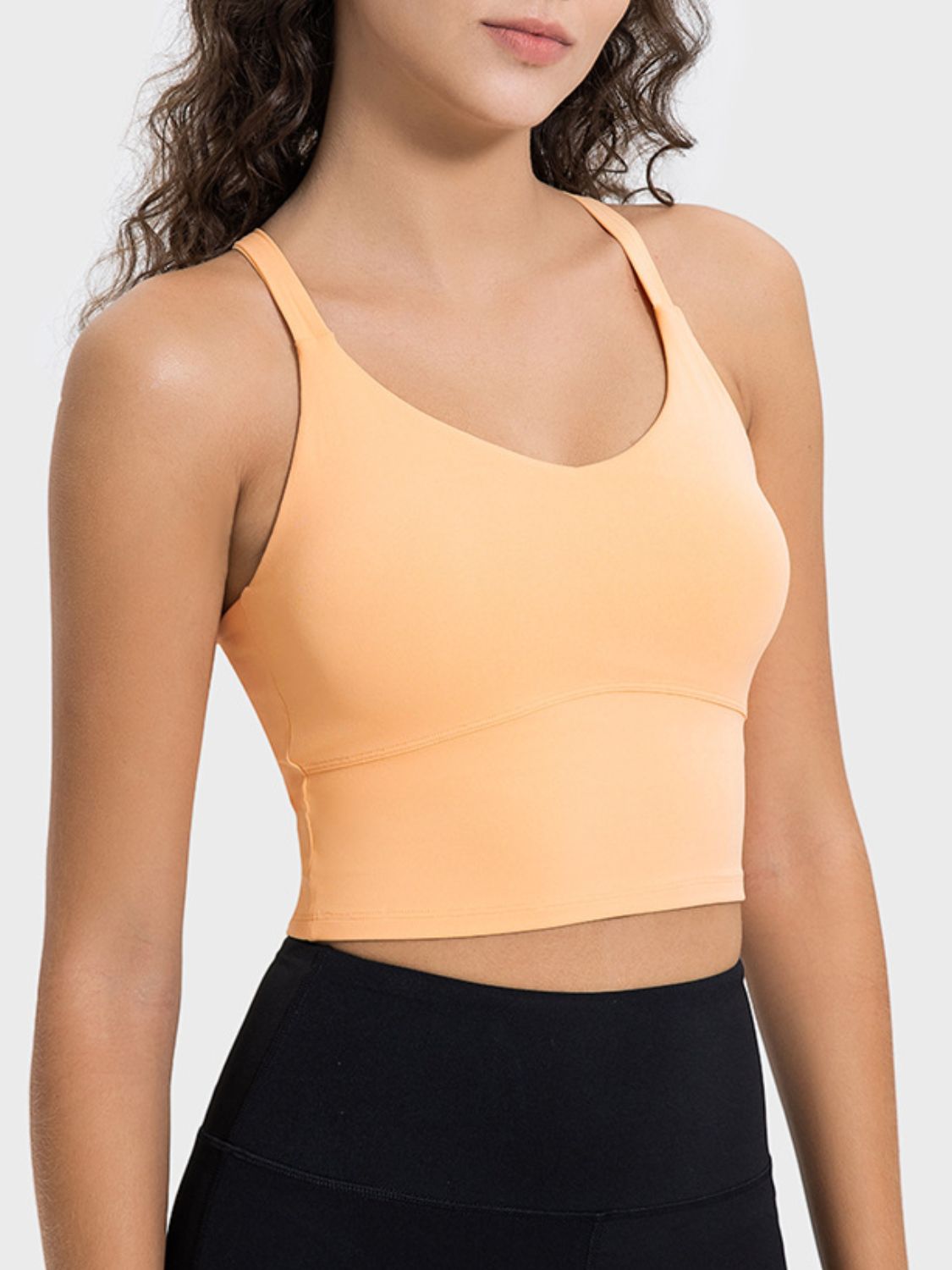 Millennia Crisscross Round Neck Active Tank Trandify deal