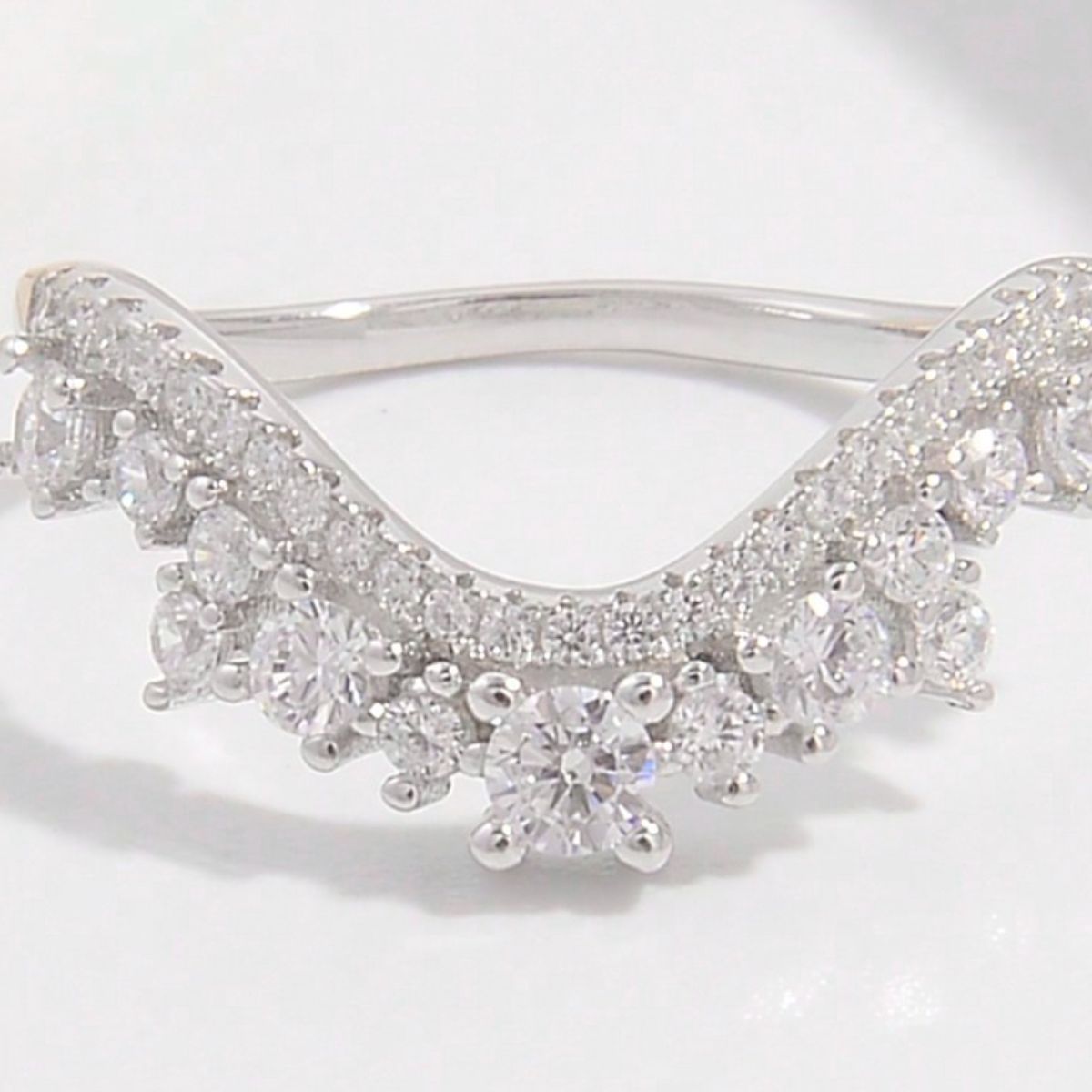 925 Sterling Silver Inlaid Zircon Ring Trandify Deal