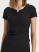 Notched Short Sleeve Active T-Shirt Trandify Deal