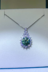 3 Carat Moissanite 925 Sterling Silver Pendant Necklace Trandify deal