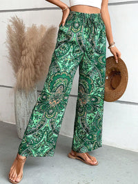 Printed Wide Leg Pants Trandify deal
