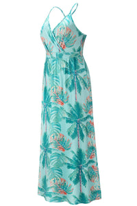 Crisscross Printed Surplice Cami Dress - Trandify Deal