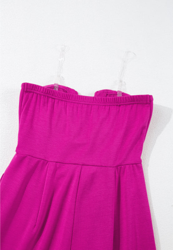 Tied Tube Wide Leg Jumpsuit Trandify Deal