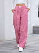 Women's Plaid Wide Leg Cotton Pants