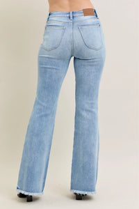 Judy Blue High Waist Flare Jeans with shield pockets
