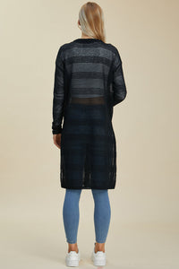 Double Take Full Size Open Front Longline Cardigan Trandify deal