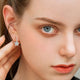 1.2 Carat 925 Sterling Silver Moissanite Flower Huggie Earrings Trandify Deal