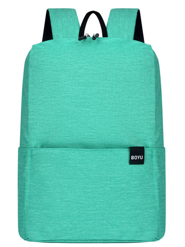 Solid Color Nylon Backpack Bag Trandify Deal