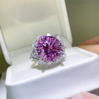 10 Carat Moissanite Zircon 925 Sterling Silver Ring Trandify Deal