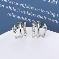 Moissanite 925 Sterling Silver Earrings Trandify deal