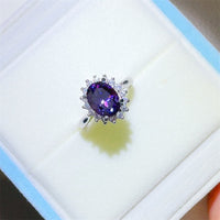 2 Carat 925 Sterling Silver Oval Moissanite Ring Trandify Deal