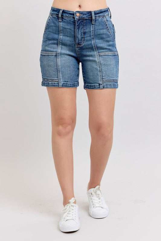 Judy Blue High Rise Denim Shorts For Women - Trendy and Comfortable Fit