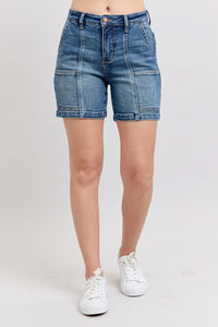 Judy Blue High Rise Denim Shorts For Women - Trendy and Comfortable Fit
