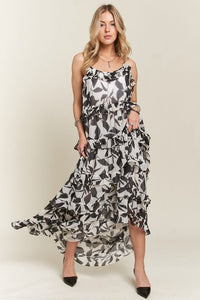 ADORA Ruffled Tiered Scoop Neck Cami Dress Trandify Deal
