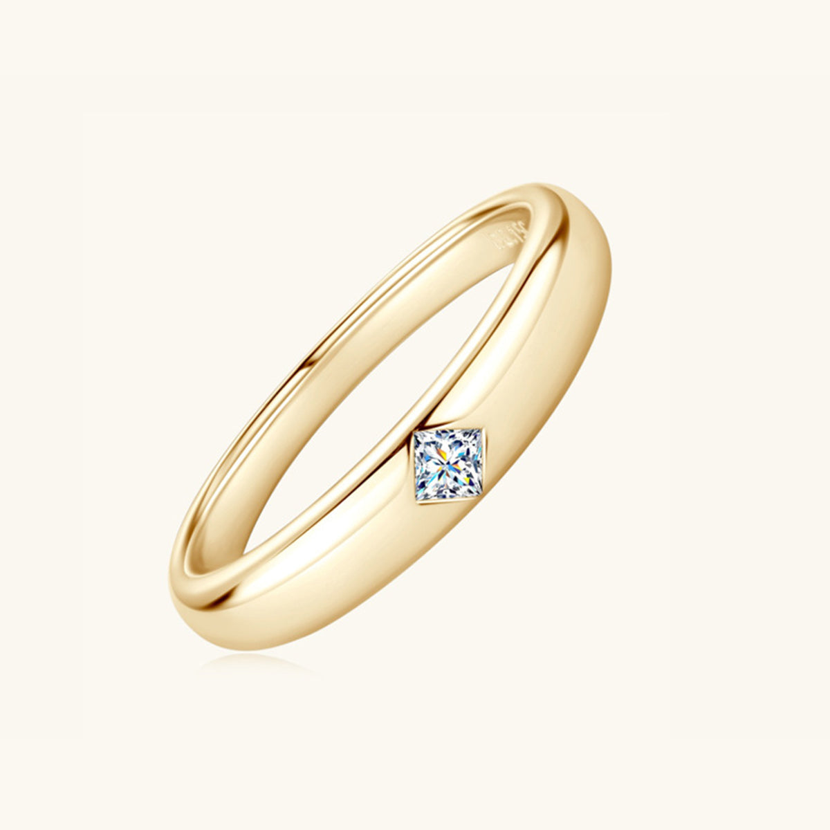 925 Sterling Silver Inlaid Moissanite Ring Trandify Deal