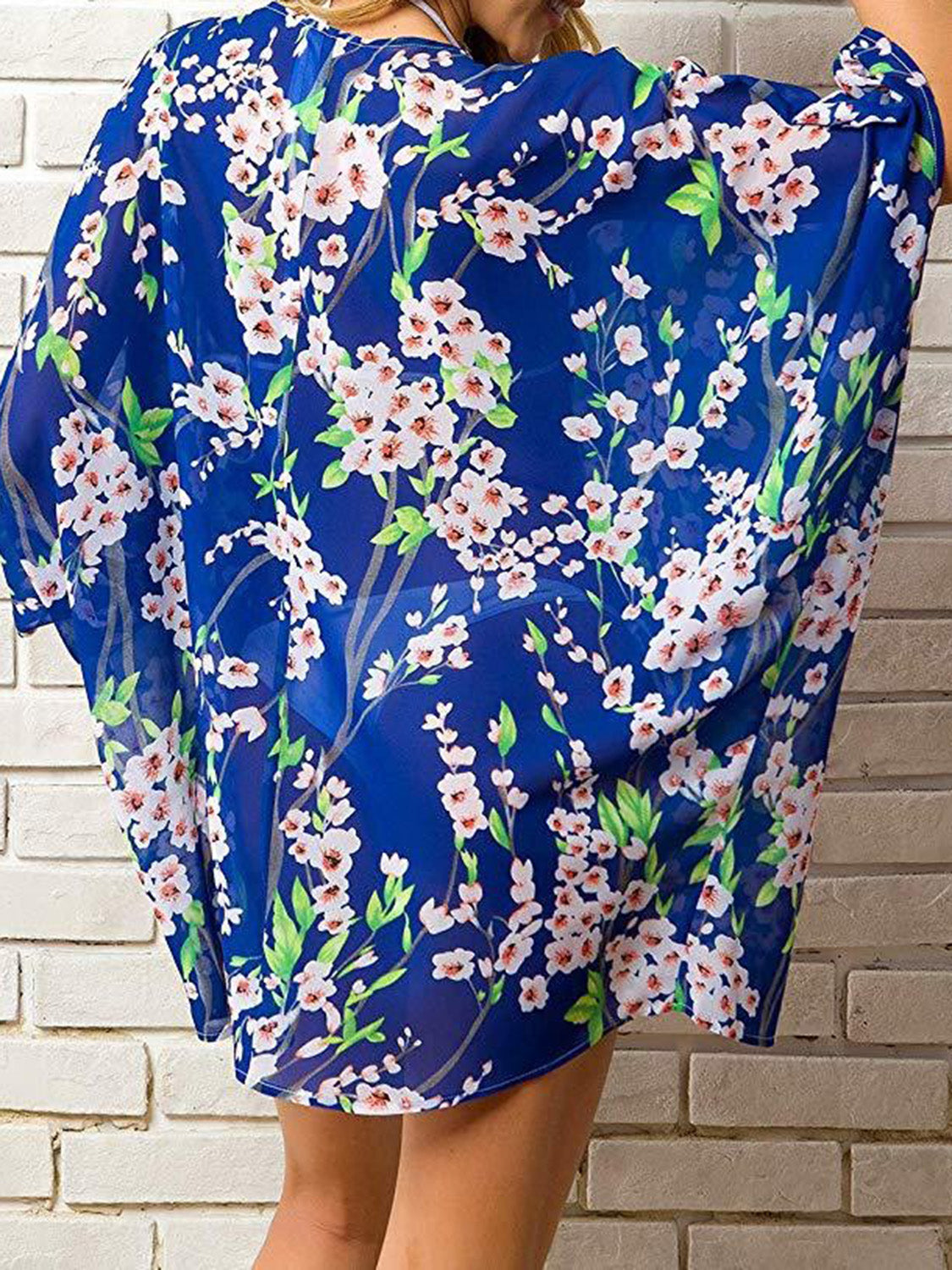 Open Front Half Sleeve Cover-Up Trandify deal