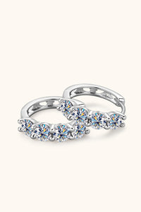 2.4 Carat Moissanite Huggie Earrings Trandify Deal