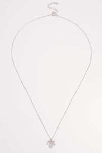 925 Sterling Silver Zircon Maple Leaf Necklace Trandify Deal