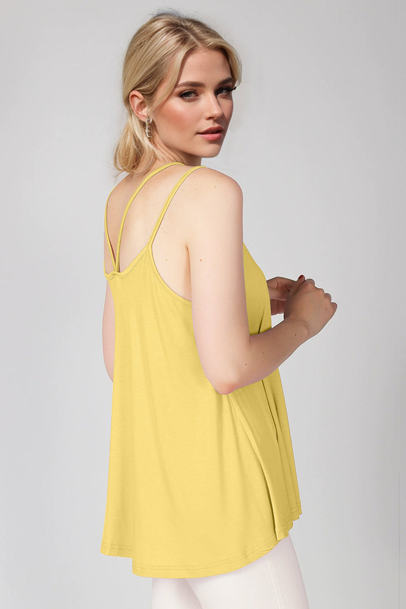 Basic Bae Bamboo Scoop Neck Double Spaghetti Straps Cami Trandify deal