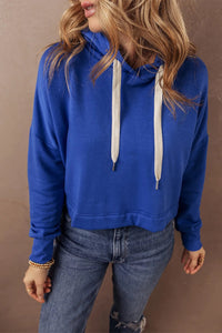 Drawstring Long Sleeve Hoodie Trandify Deal