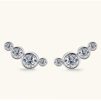 Moissanite 925 Sterling Silver Stud Earrings Trandify Deal