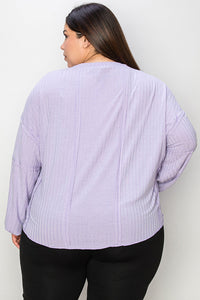 Basic Bae Full Size Ribbed Round Neck Long Sleeve T-Shirt Trandify Deal