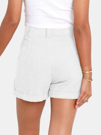 Full Size High Waist Shorts with Pockets Trandify deal