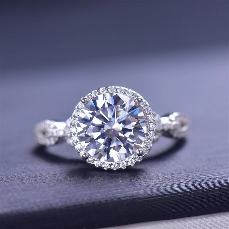 3 Carat 925 Sterling Silver Moissanite Ring Trandify Deal