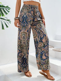 Printed Wide Leg Pants Trandify deal