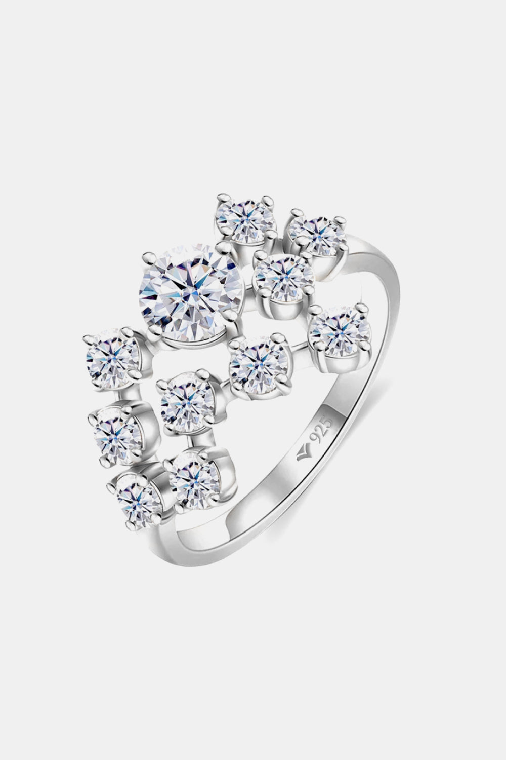 1.2 Carat Moissanite 925 Sterling Silver Ring Trandify Deal